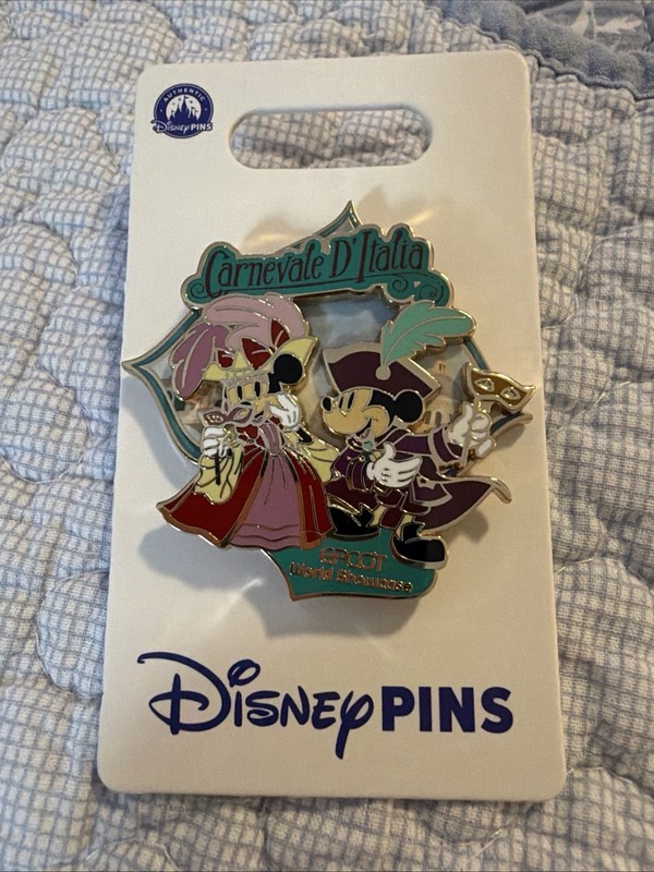 Disney Parks Epcot World Showcase OE Pin Italy Mickey Carnevale D Italia