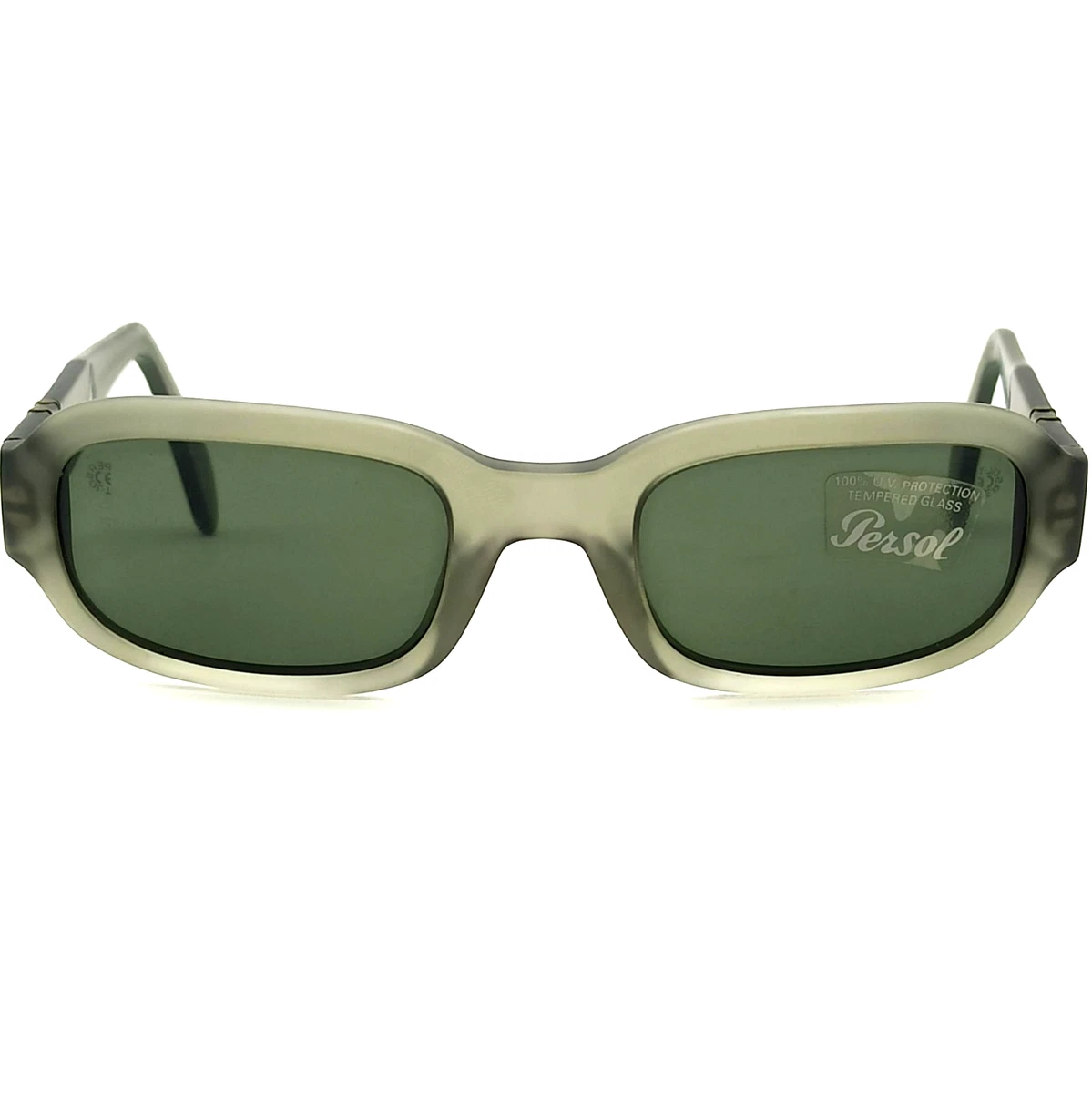 Set Da 2 Occhiali Da Sole Rettangolari Vintage Donna E Uomo – Bianco E Nero – Protezione UV400