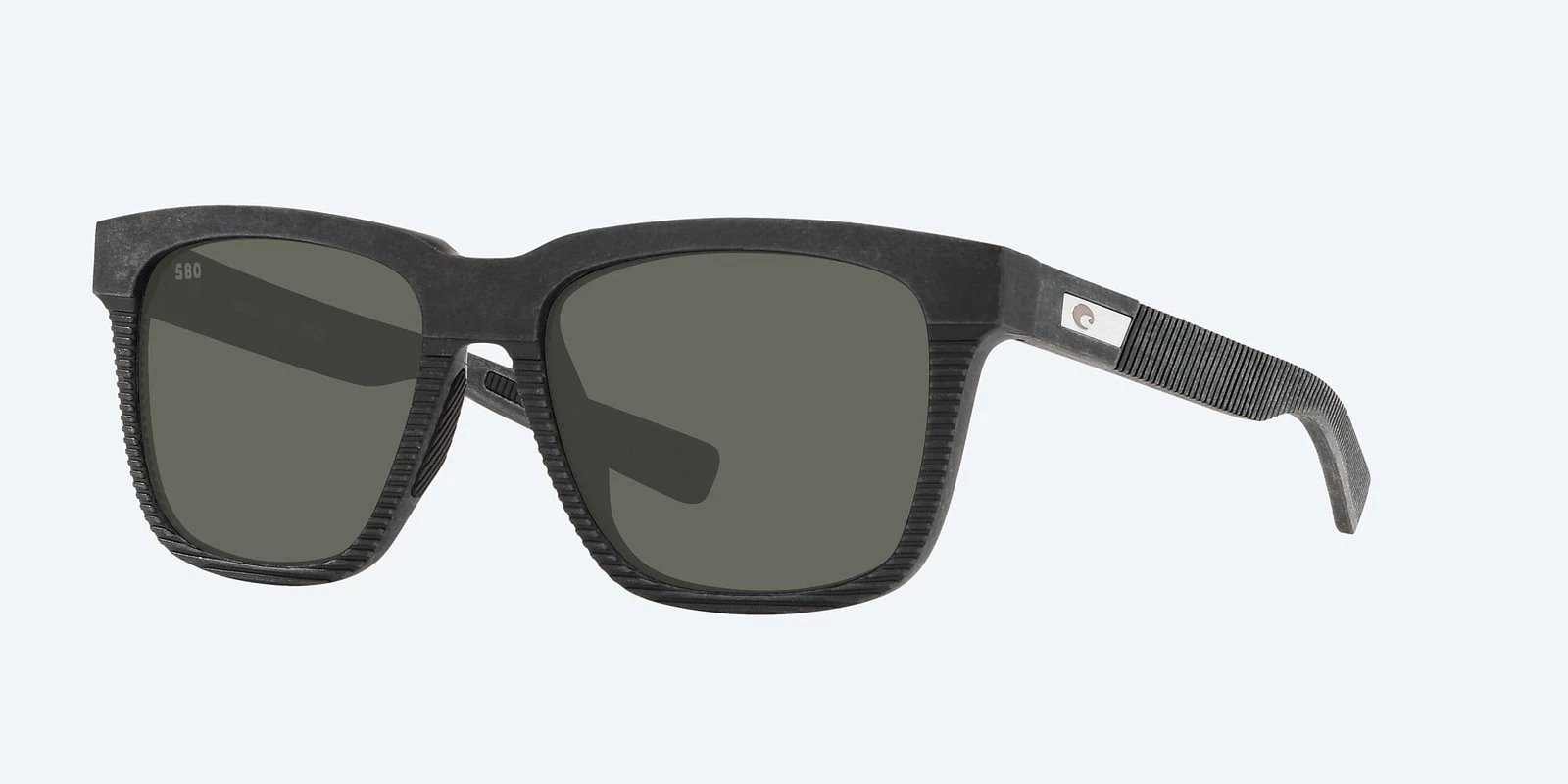 Costa Del Mar Pescador Net Gray With Gray Rubber/Gray 580G Polarized Sunglasses