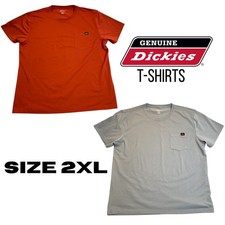 2 Genuine Dickies Mens T-Shirt 2XL Lot of Two...