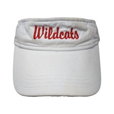 Wildcats Golf Strapback Sun Visor Cap White One Size Adjustable Embroidered