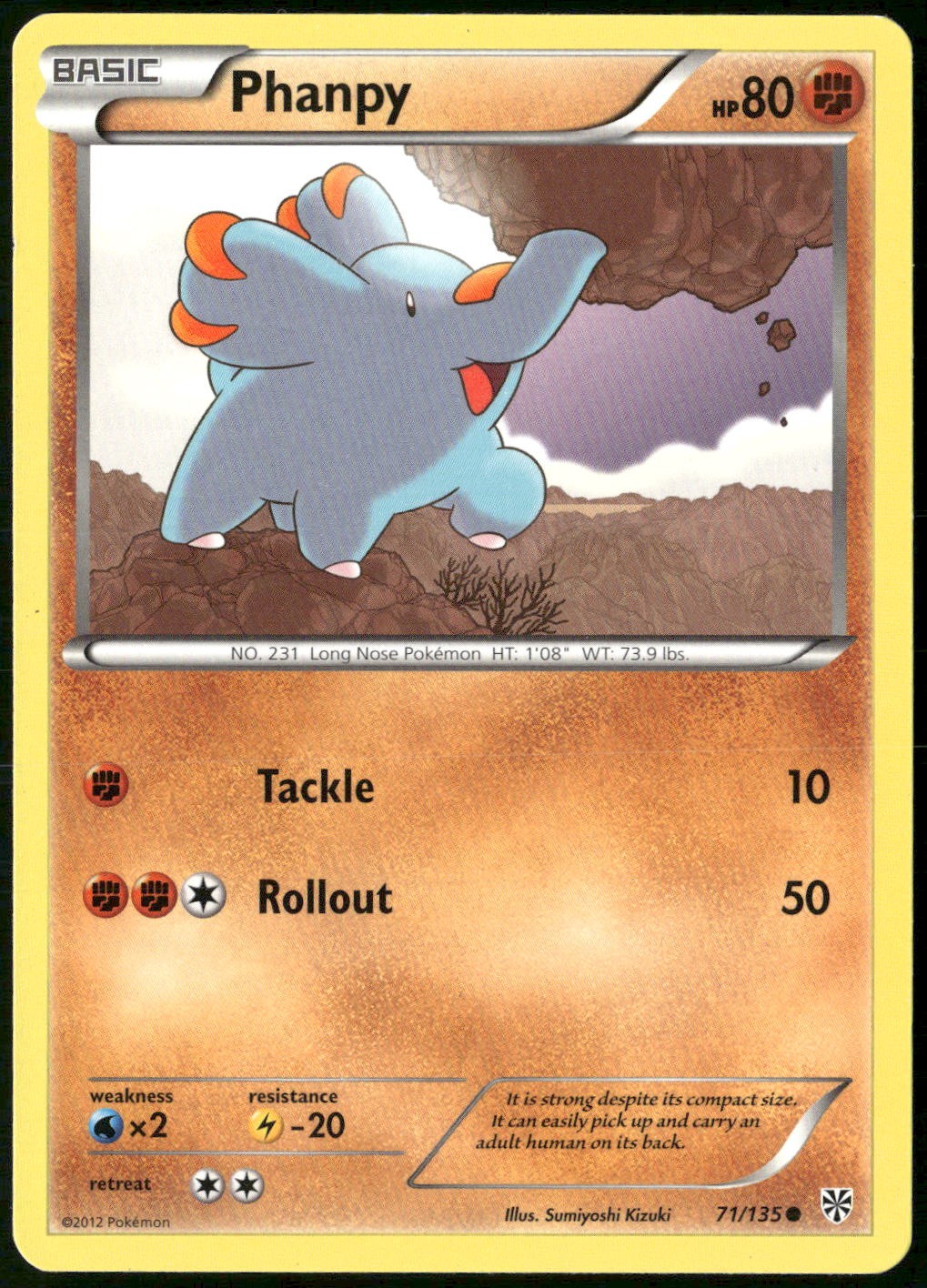 Phanpy 71/135 Plasma Storm LP