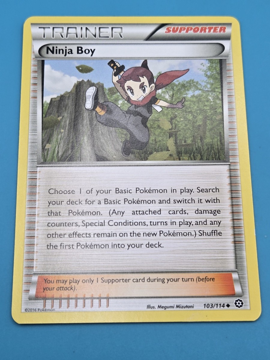 Ninja Boy 103/114 Steam Siege Regular Uncommon Pokemon Card LP | eBay Ninja Boy 103/114 Steam Siege Regular Uncommon Pokemon Card LP | eBay