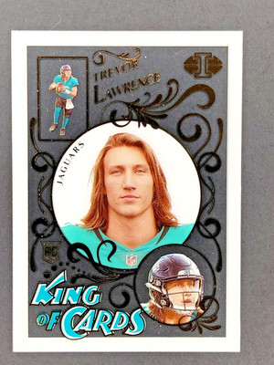 2021 Panini Illusions - King of Cards Trevor Lawrence #KC-11 (RC) White Jaguars
