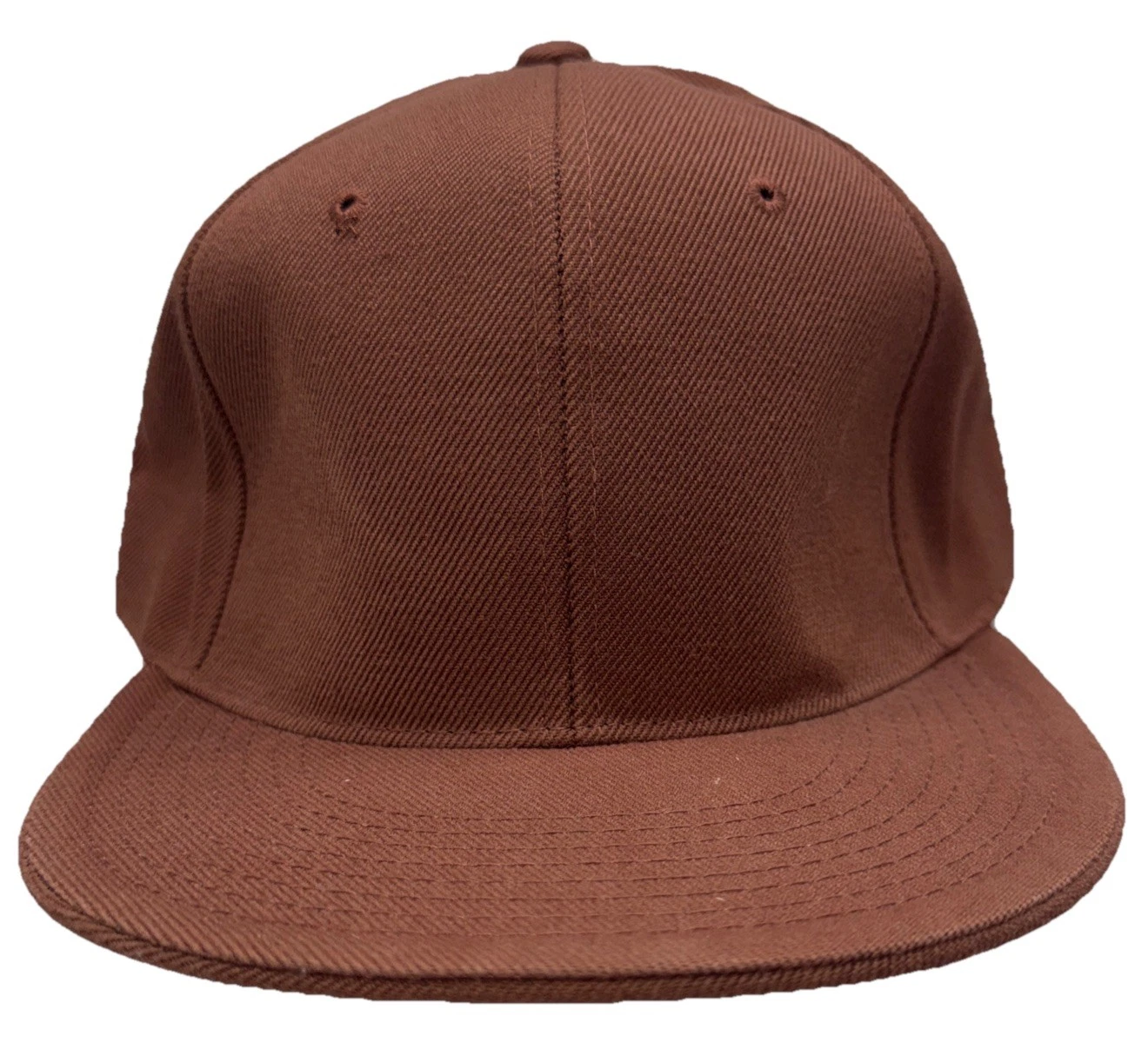 Pit Bull Men’s Hat 7-3/4 Flat Fitted Skater Construction Brown Baseball Cap
