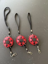 3 Ladybug Personal Security Alarm Hand Pull Great For Kids Key chain (GR172)