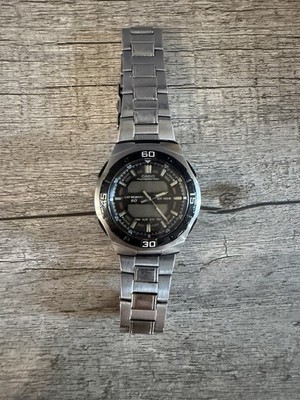 Casio Men AQ-164W  Sport Silver Tone Quartz Analog Digital 