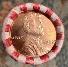2025-P Lincoln Shield Cent Roll (50 Coins): OBW Brilliant Uncirculated