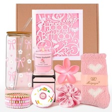 Birthday Gifts for Teen Girls, Happy Birthday Gift Basket for Women, Cute Val...