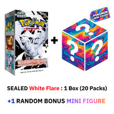 korean white flare booster box Pokemon Black & Bundle - Black Bolt & White with each pack including five cards Korean White Flare Pokemon 5
