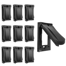  10 Pack BESTTEN Outdoor Outlet Cover for GFCI and Standard Size, Black