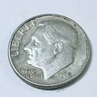 1962 D Roosevelt Dime US 10 Cent 90% SILVER CIRCULATED COIN #5647