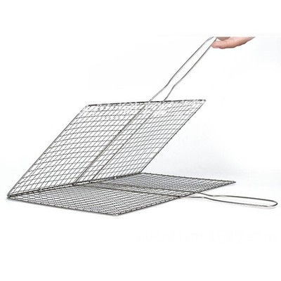 Grillkorb Werkzeug Steak Fleisch Fisch Grill BBQ Netz Grillkorb Gitter