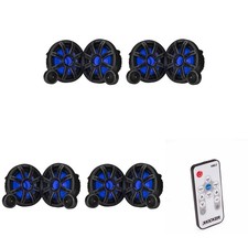 Kicker 51MSS84 - MSS 8-Inch Premium Marine 4-Ohm LED Component System, 4 Pa...