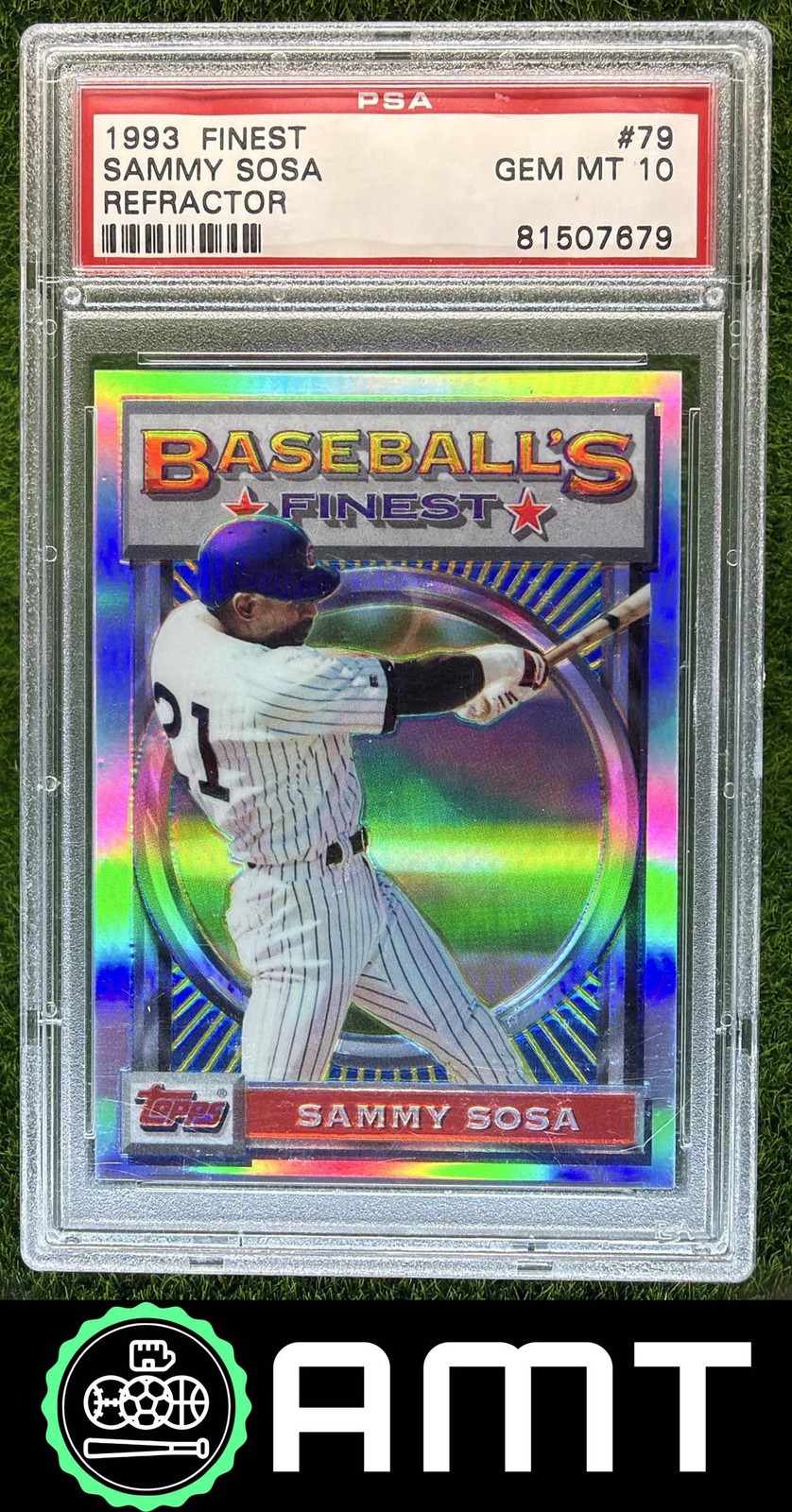 Sammy Sosa PSA 10 1993 Topps Finest Refractor Chicago Cubs #79 7679