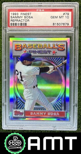 Sammy Sosa PSA 10 1993 Topps Finest Refractor Chicago Cubs #79 7679