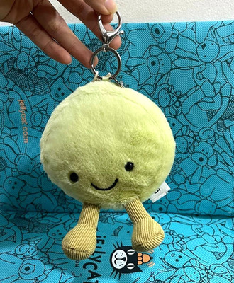Jellycat Amuseables Max Macaron Plush Bag Charm Keychain Stuffed Cute Toy Gift