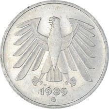 [#1338316] Münze, Deutschland, 5 Mark, 1989