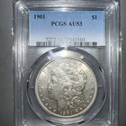 1901 Morgan Silver Dollar—PCGS AU 53