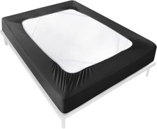 Ultra Soft Wrinkle Free Queen Box Spring Cover 4 Side Stretch Bed Skirt for Home