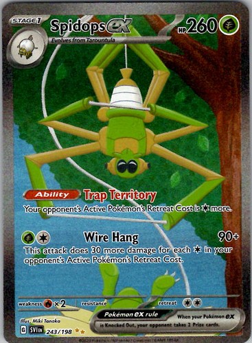 Spidops ex SV01: Scarlet & Violet Base Set 243/198 Holo NM