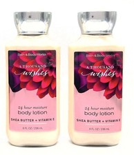 2 Bath  Body Works A THOUSAND WISHES Body Lotion 8 oz