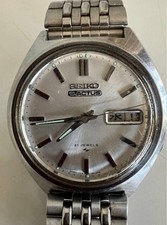 SEIKO 5 Actus Automatic 21Jewels Day Date Silver Dial Mens Watch Vintage