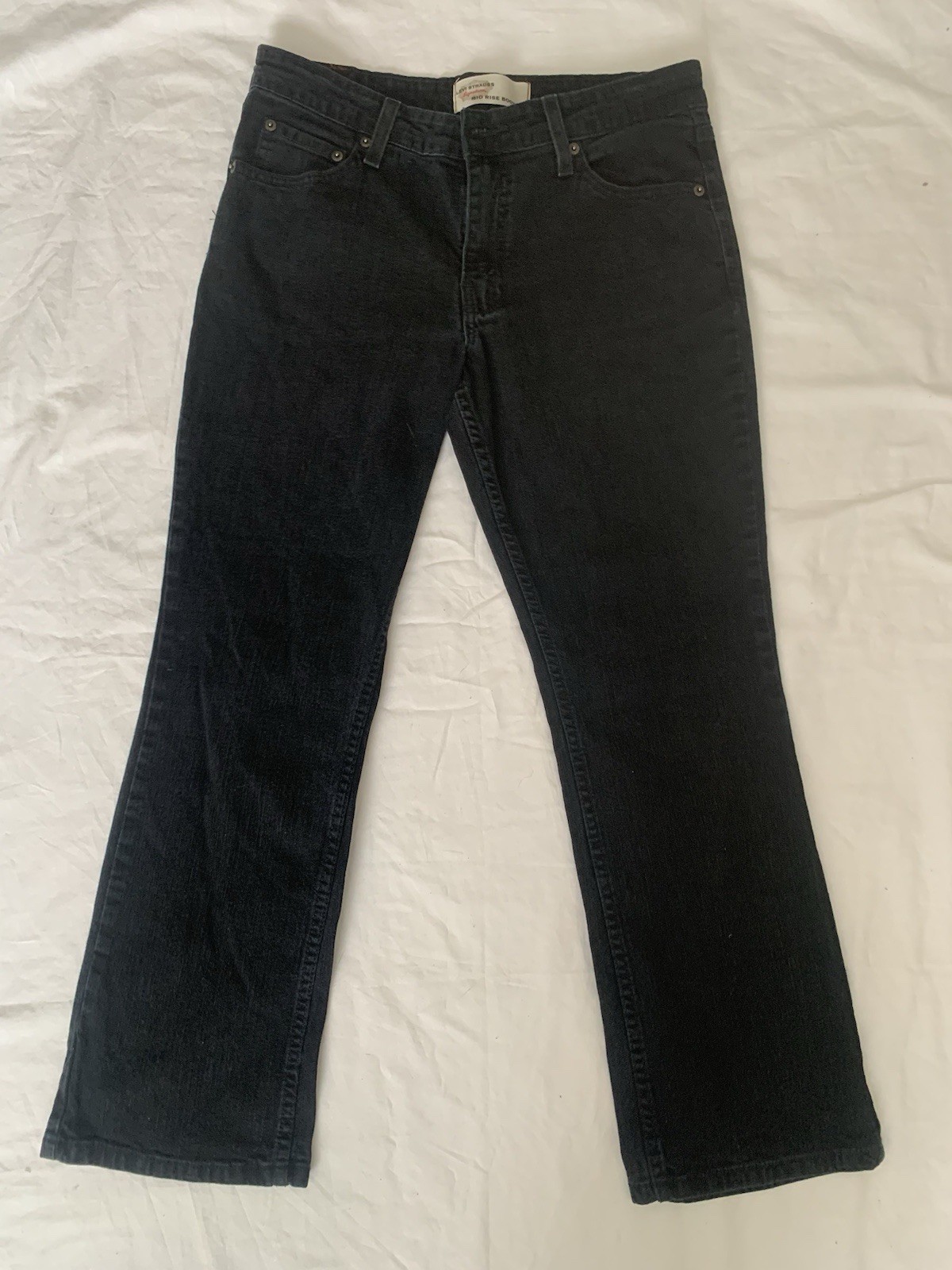 Levi Strauss Signature Jeans Women's Black Mid-Rise Bootcut