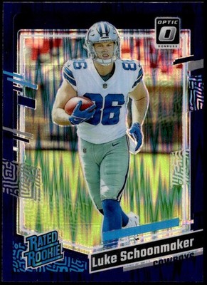 2023 Donruss Optic #227 Luke Schoonmaker Purple Shock Rated Rookie E1