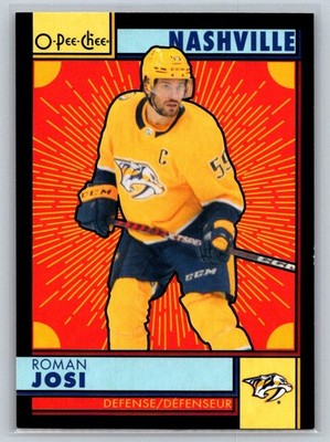 2022-23 O-Pee-Chee Retro Black Border Roman Josi 015/100 Nashville Predators
