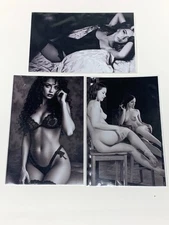 3 Pin-Up Art  Sexy Vintage Type Girl  Excellent Condition  APROX 6"x 4'' PHOTOS