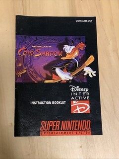 Maui Mallard in Cold Shadow Super Nintendo SNES Disney Instruction Manual ONLY