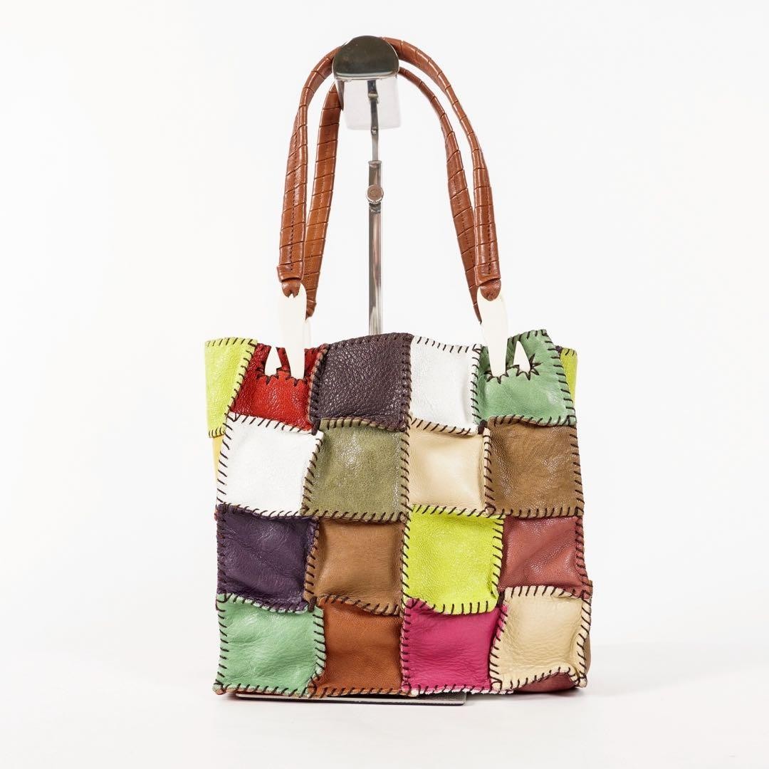 Jamin Puech Patchwork Design Tote Bag Leather Mul… - image 10