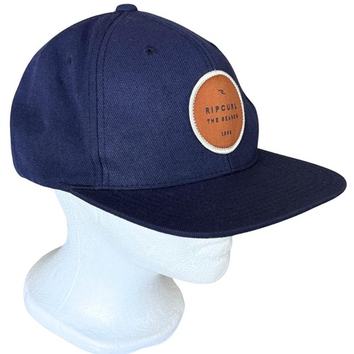 Cappello Berretto Ripcurl Uomo Taglia Unica Blu Navy/Marrone Regolabile Snapback The Search 1969 - Foto 2 di 7
