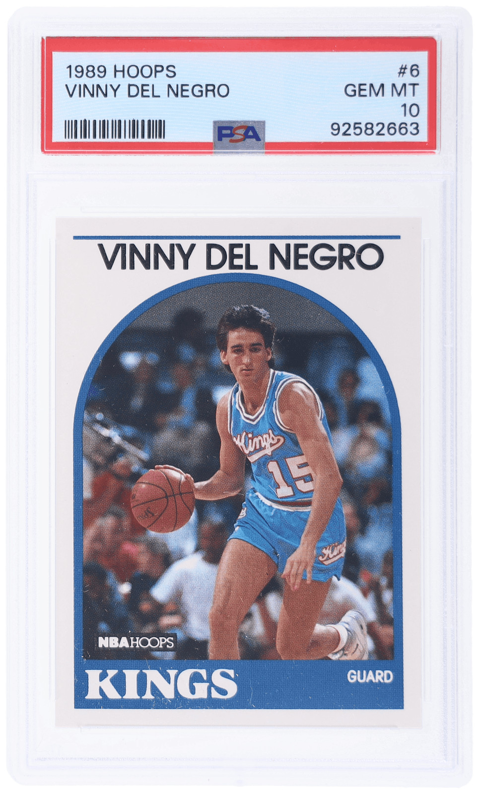 1989 Hoops Vinny Del Negro #6 PSA 10 Rookie RC