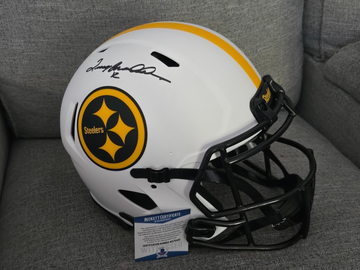 TERRY BRADSHAW Autographed Signed Pittsburgh Steelers Steelers Authentic Full Size Speed Helmet COA 