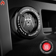 Rotary Push Start Button Cover, Darth Vader Car Accessories Engine Start Stop...
