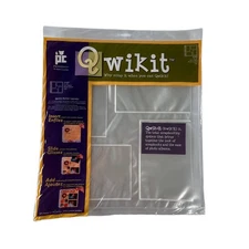 QWIKIT Pocket Layout Scrapbook Pages 4x6 Four Pocket Set of 4 Inserts Clear
