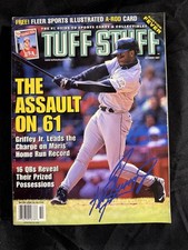 Lote de 4 revistas vintage Tuff Stuff 1997-1999 Griffey McGwire DiMaggio Hill