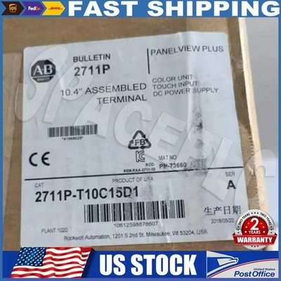 NEW AB 2711P-T10C15D1 REV. E PanelView Plus 1000 Touch Terminal Spot Goods