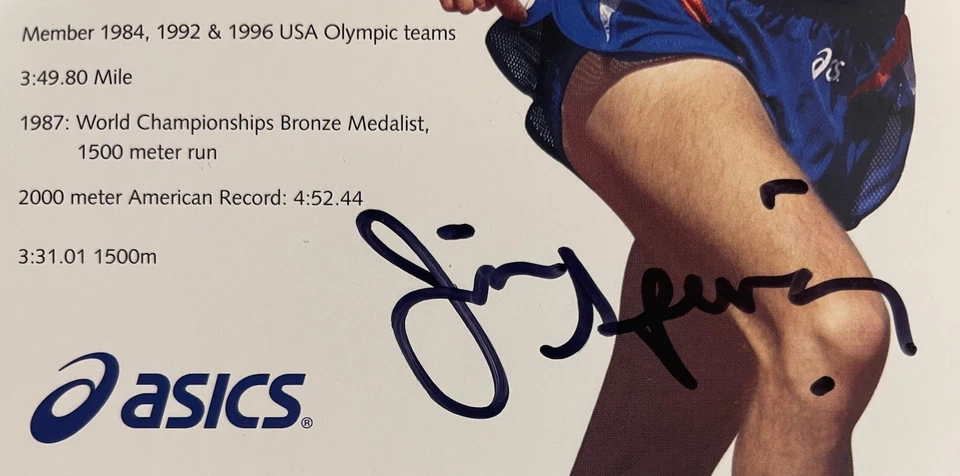 Jim Spivey     **Signature / Autograph**                3 Time Olympian - Image 3 of 4