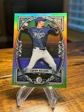 2026 BOWMAN STERLING REFRACTOR CARSON WILLIAMS ROOKIE CARD #BST-15 TAMPA BAY. rookie card picture