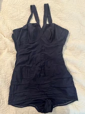 Vintage 1950's Rose Marie Reid  Black Bathing Suit