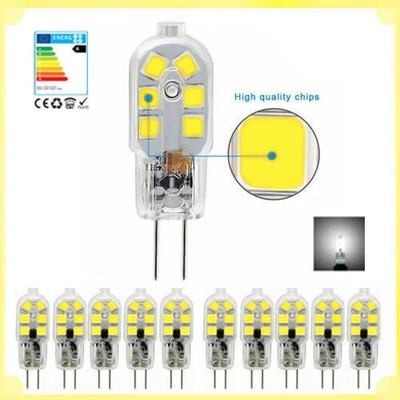 10x LED Birne Leuchtmittel G4 5W 2835 Lampe Stiftsockel NO Dimmbar Kaltweiß 12V - Bild 1 von 4