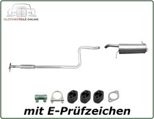 Auspuff Set FORD FIESTA VI (CB1, CCN) 1.25 1.4 EURO 5 Mittel + Endschalldämpfer