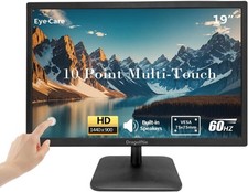 19" HD Touchscreen Monitor 10-Point Touch Built-in Speakers HDMI VGA VESA Mount