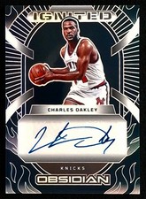 2024-25 Panini Obsidian Basketball Charles Oakley Ignited  /35  Prizm Auto