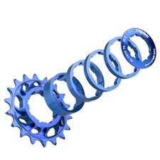 15T/16T/18T Single Speed Cogs Conversion Kit for Multi Single Speed 18T Blue