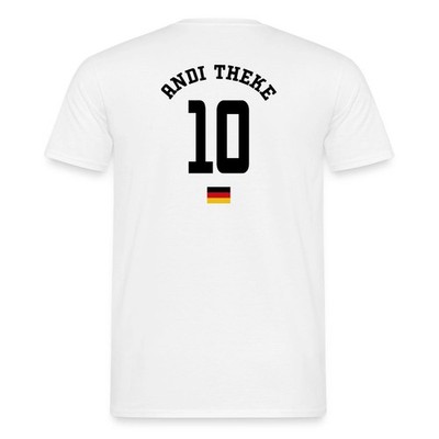 Andi Theke Nummer 10 Deutschland Fan Humor Männer T-Shirt