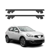 DachträGer GrundtäGer FüR Nissan Qashqai J10 2007-2013 Alu 90Kg TÜV Schwarz 2Tlg